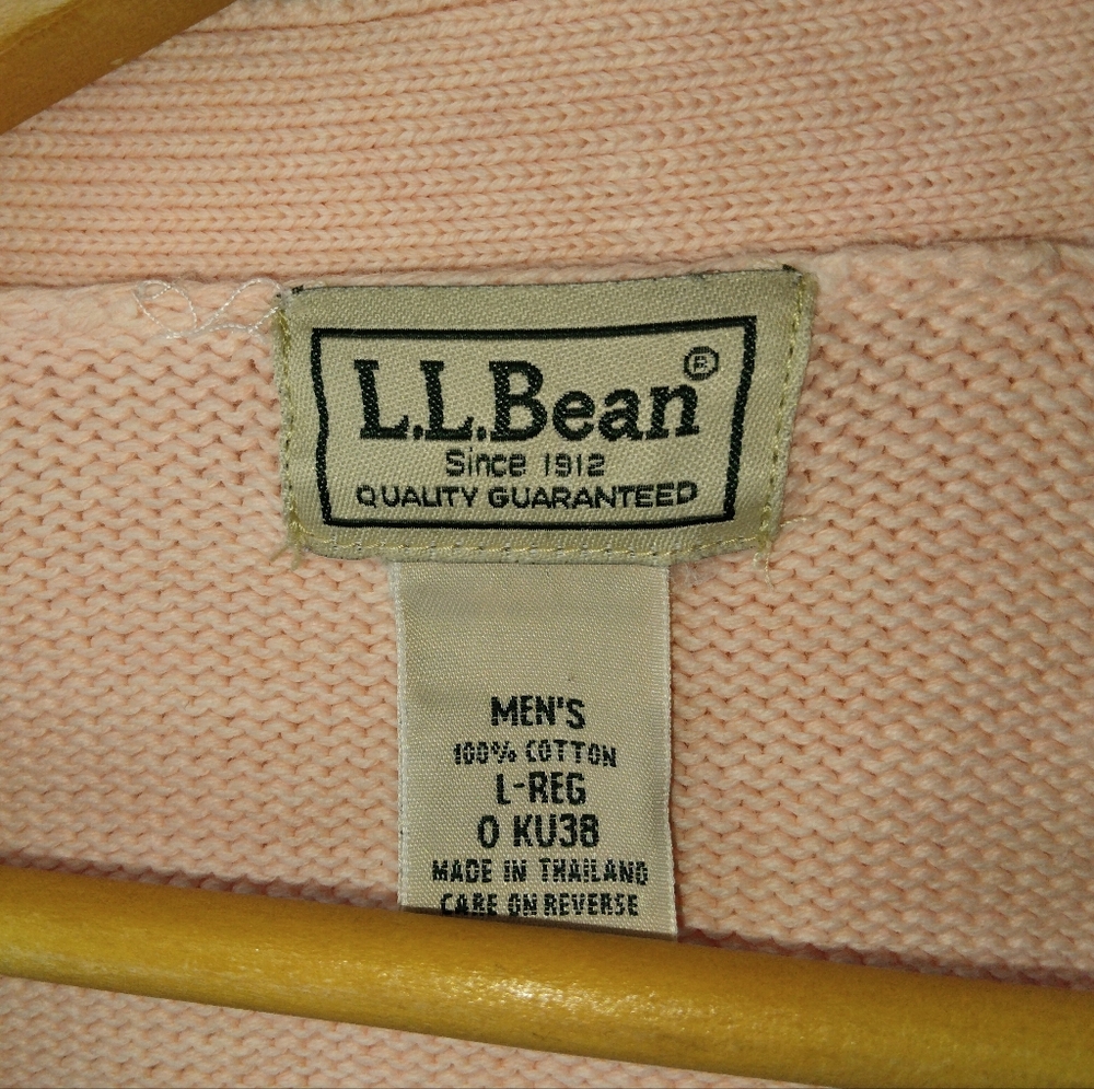 LL Bean Button Up Cardigan Size L - Picture 8 of 11